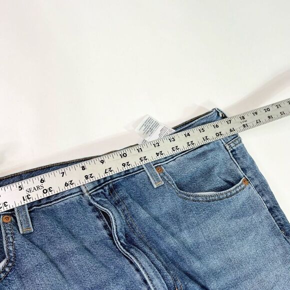 Levi Strauss & Co. Jeans Womens Size 32 Blue Hard-Wash High-Rise Mom Jeans - Picture 3 of 8